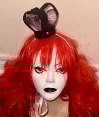 Image 1 of velvet x pink plaid mini crown