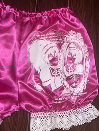 Image 3 of pink x white “arachnid” print bloomers