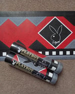 1980s Vintage Crown Wallpaper Borders - Playboy Bunny Geometric Black - (Sets of 2 Rolls) thumbnail 2