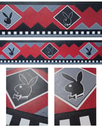 1980s Vintage Crown Wallpaper Borders - Playboy Bunny Geometric Black - (Sets of 2 Rolls) thumbnail 6