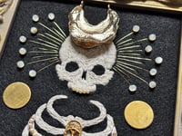 Image 4 of Horus  Embellished Skeleton Framed Embroidery