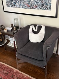 Image 2 of the white round bag