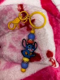 Little Blue alien keychain 