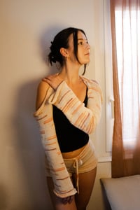 Image 1 of Cotton Stripe Shorts 