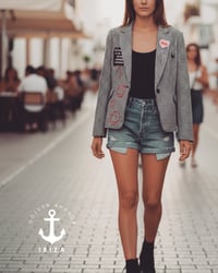 Image 2 of Short ✘ Ibiza blazer ✘upcycling jacKet ✘vintage