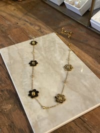 Image 1 of Flower Circle Necklace Stainless Steel - No. 11