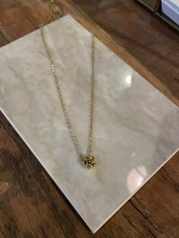 Image 1 of Rose Charm Necklace Stainless Steel - No. 13