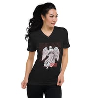 Image 3 of Burn Season “Angel” Unisex Short Sleeve V-Neck T-Shirt
