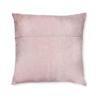 Image 3 of B&W Winter Tree Square Pillow - Pink Back