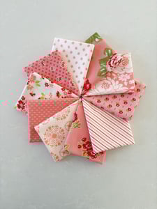 Image of B & C Pink Fat Quarter Bundle of 10