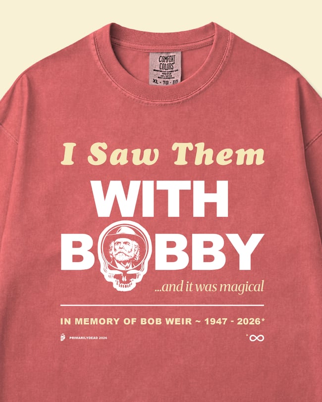 I SAW THEM WITH BOBBY T-SHIRT - SALMON