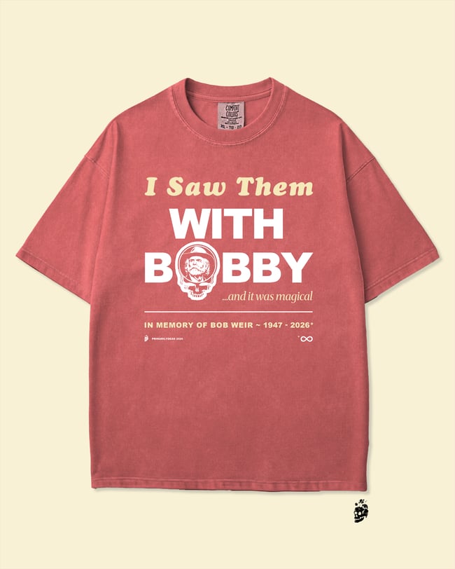 I SAW THEM WITH BOBBY T-SHIRT - SALMON