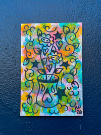 Image 1 of ‘Two drops’ Tie dye Painting