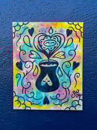 Image 1 of ‘Love in the Air’ Tie dye Painting