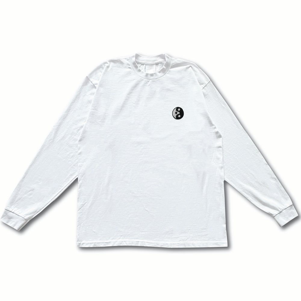 Image of TAKEGOODCARE™ "YYXY" HEAVY LONG SLEEVE WHITE