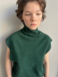 Image 4 of AVA – Baby Merino Top Green 