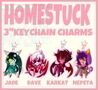 Wings & Whiskers || Homestuck 3" Inch Acrylic Charms (IN STOCK)