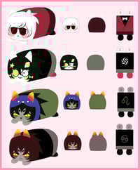 Image 2 of Homestuck Mochikororin || 7cm Keychain Plushies with Toy Squeaker  (PREORDER)
