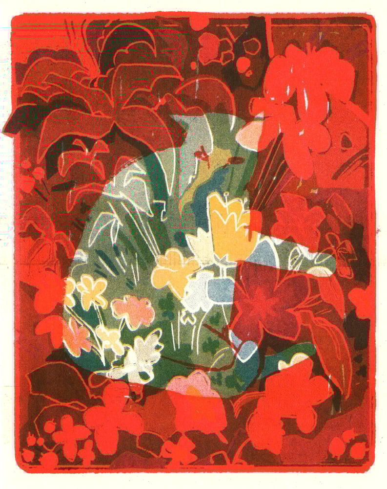 Image of Flower Field Riso Print