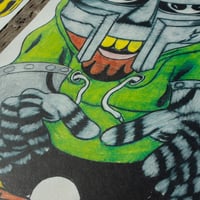 Image 2 of "MF DOOM" by Austin Ansbro (4-Color Risograph Print)