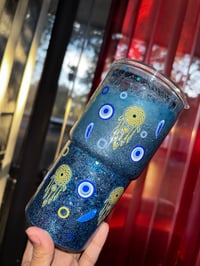 Evil eye tumbler 