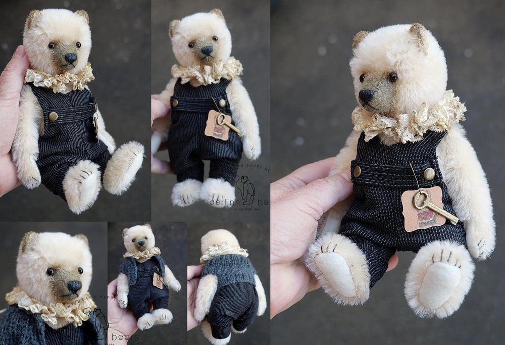 Image of One Of a Kind Mohair Artist Teddy Bear Art Doll from Aerlinn Bears