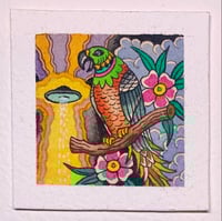 Parrot UFO mini painting