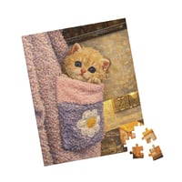 Image 2 of PuzzledPaws Kitty in Pocket - 110 Piece Puzzle