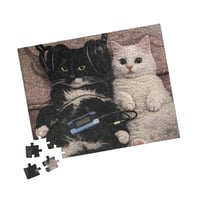 Image 2 of PuzzledPaws Chilling Cattos - 110 Piece Puzzle