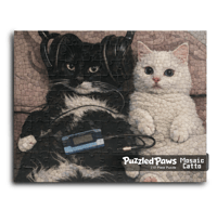 Image 1 of PuzzledPaws Chilling Cattos - 110 Piece Puzzle