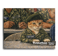 Image 1 of PuzzledPaws Drafted Catto - 110 Piece Puzzle
