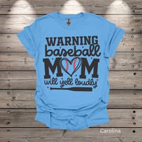 Image 1 of Loud Baseball Mom Adult