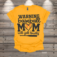 Image 2 of Loud Baseball Mom Adult