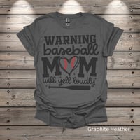 Image 3 of Loud Baseball Mom Adult