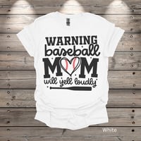 Image 4 of Loud Baseball Mom Adult