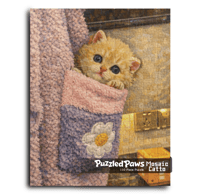 Image 1 of PuzzledPaws Kitty in Pocket - 110 Piece Puzzle