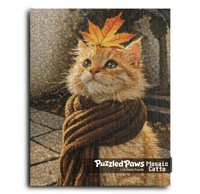 Image 1 of PuzzledPaws Autumn Ginger Catto - 110 Piece Puzzle