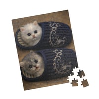 Image 2 of PuzzledPaws Catto In Flipflop - 110 Piece Puzzle