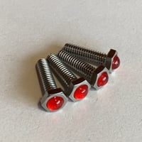 Image 2 of 1/4" Riser Bolts - Red