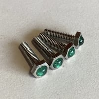 Image 2 of 1/4" Riser Bolts - Emerald Green