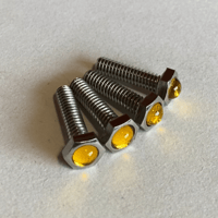 Image 2 of 1/4" Riser Bolts - Yellow
