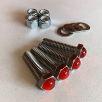 Image 2 of 3/8" Axle Plate Kit - Red