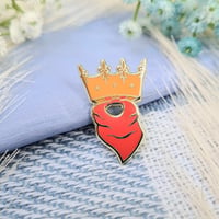 Image 1 of BBC Merlin Crown & Scarf Enamel Pin