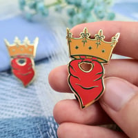 Image 3 of BBC Merlin Crown & Scarf Enamel Pin