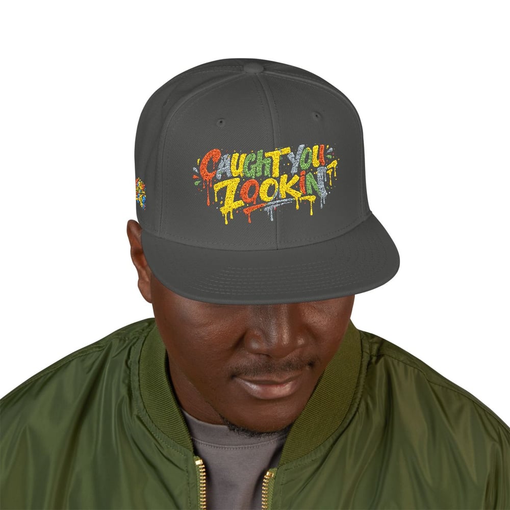 Image of Graffiti Drip Snapback Hat — Colorful Embroidered 'Are You Jokin'?' Streetwear Cap