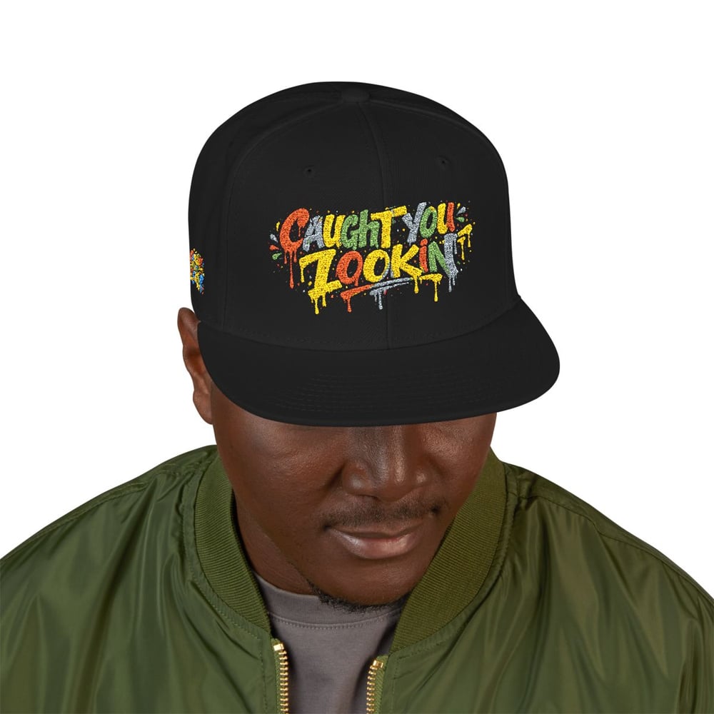 Image of Graffiti Drip Snapback Hat — Colorful Embroidered 'Are You Jokin'?' Streetwear Cap