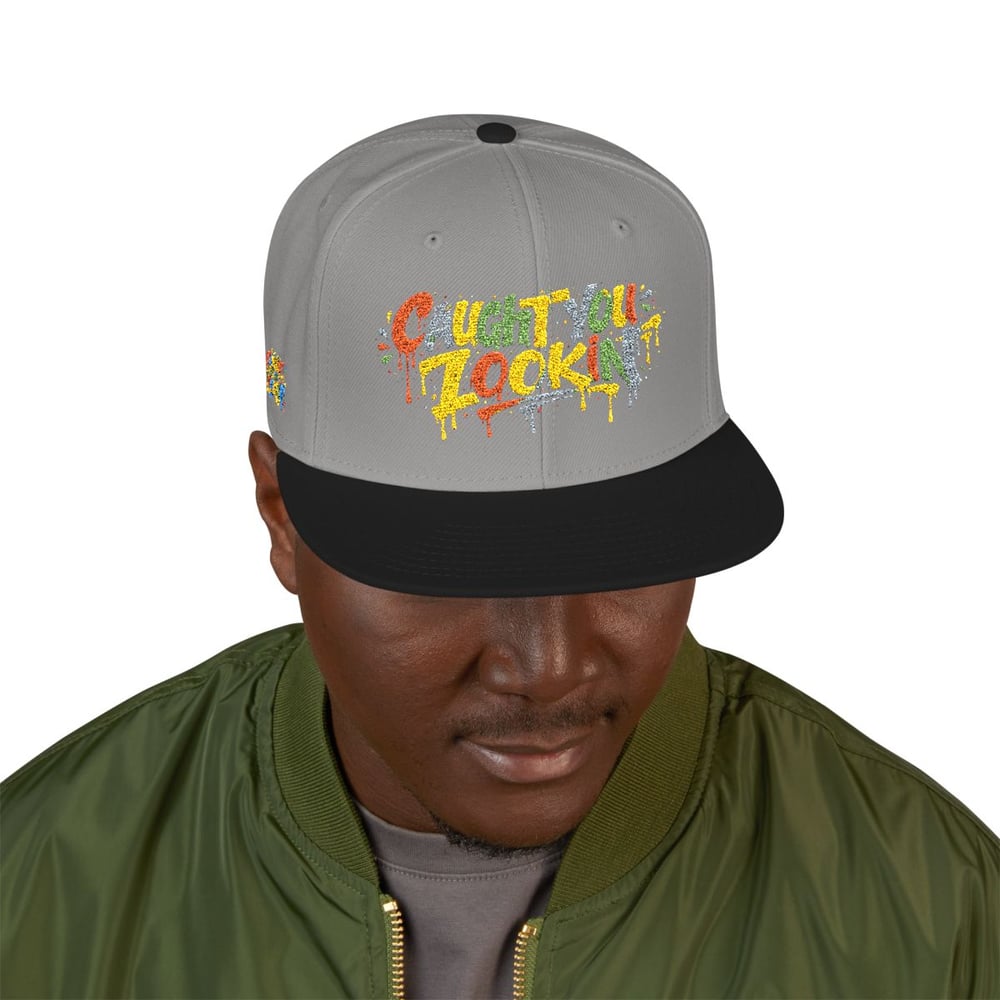 Image of Graffiti Drip Snapback Hat — Colorful Embroidered 'Are You Jokin'?' Streetwear Cap