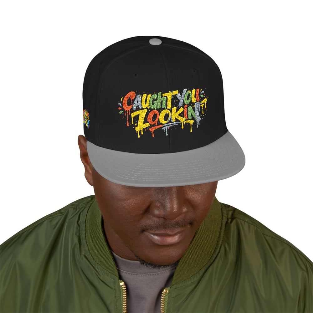 Image of Graffiti Drip Snapback Hat — Colorful Embroidered 'Are You Jokin'?' Streetwear Cap