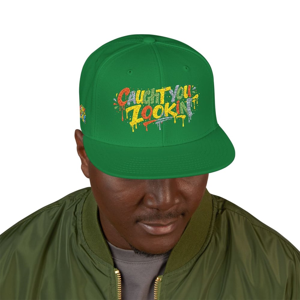 Image of Graffiti Drip Snapback Hat — Colorful Embroidered 'Are You Jokin'?' Streetwear Cap