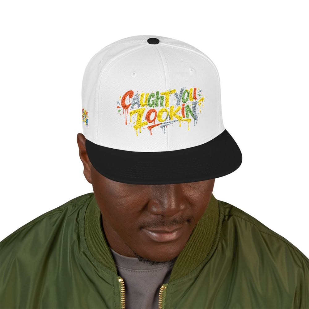 Image of Graffiti Drip Snapback Hat — Colorful Embroidered 'Are You Jokin'?' Streetwear Cap